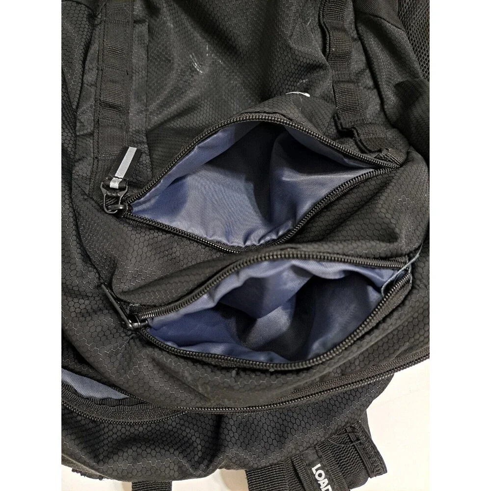 Adidas Backpack Black Load Spring Bookbag Multiple Pockets Laptop Y2K